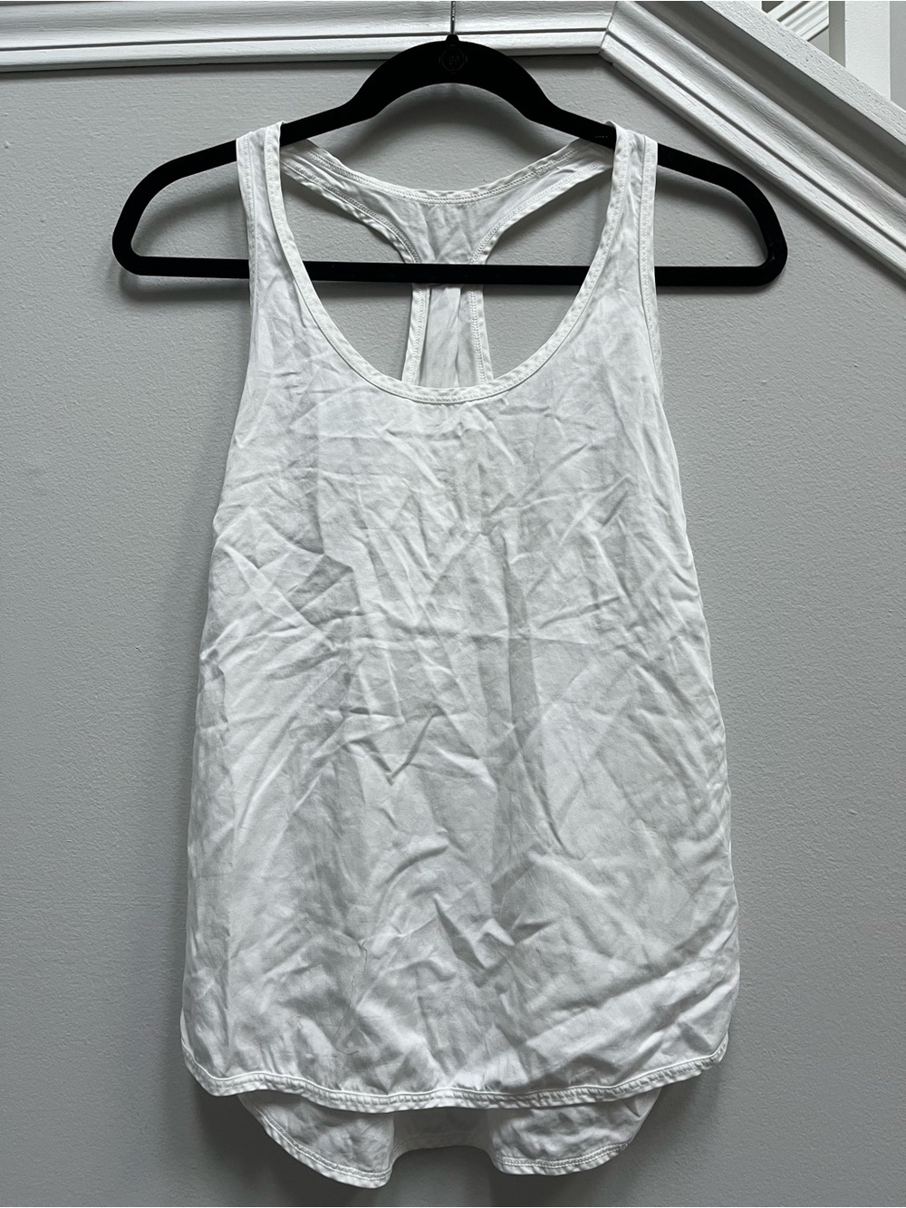Lululemon White Racerback Tank Top